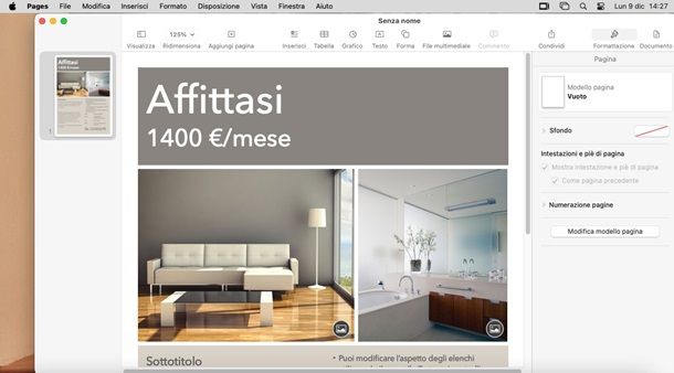pages volantini