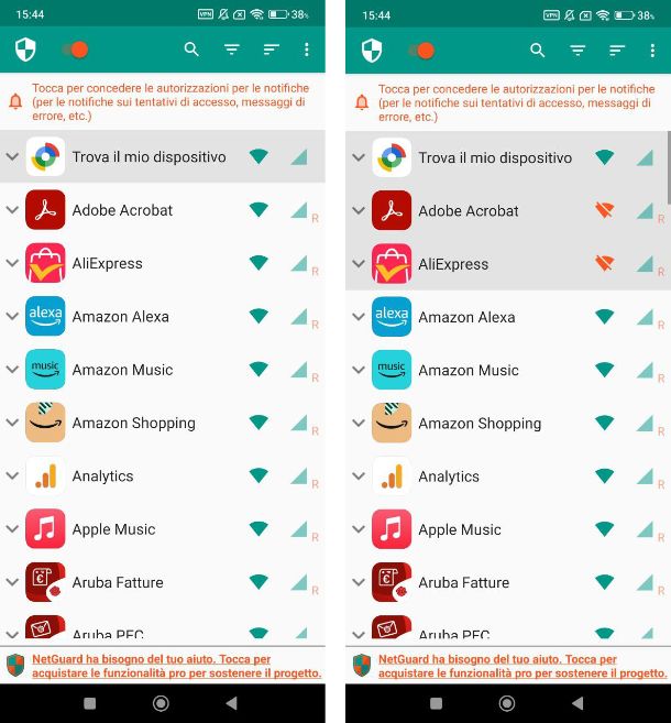 Migliori firewall Android