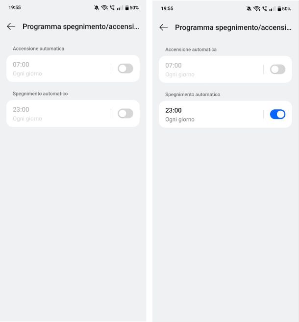Come spegnere OPPO spegnimento programmato