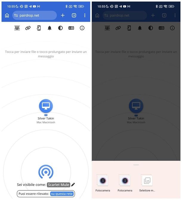 Come trasferire file da Android a Mac