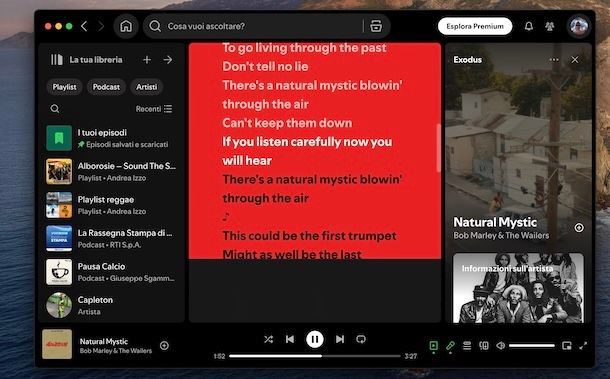 Spotify su Mac