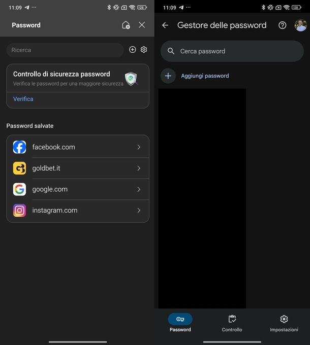 Scoprire password email Android