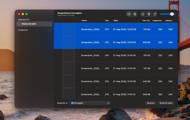 Come trasferire file da Android a Mac