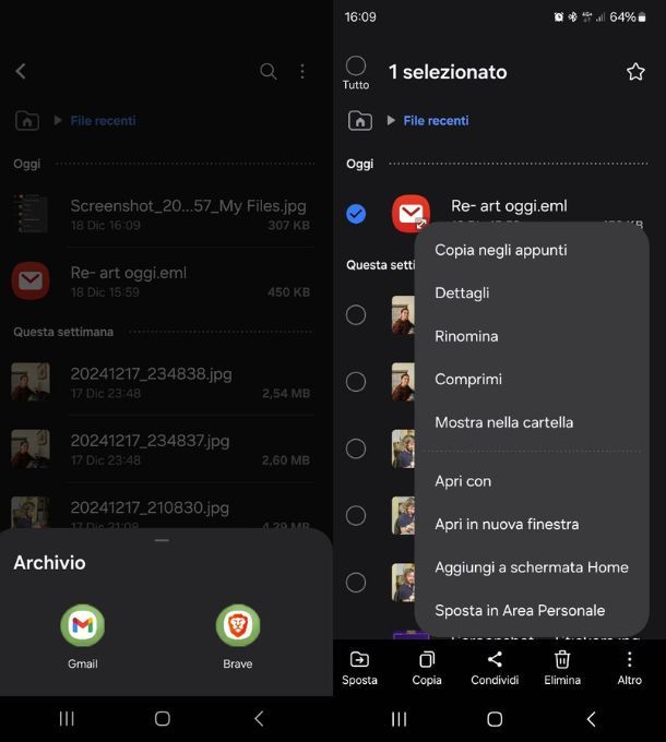 aprire elm android