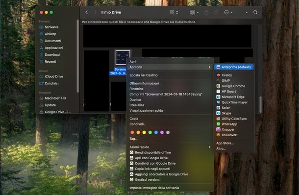 Passare foto da Google Foto a galleria PC