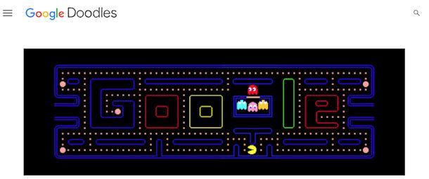 Google Doodle di PAC-MAN