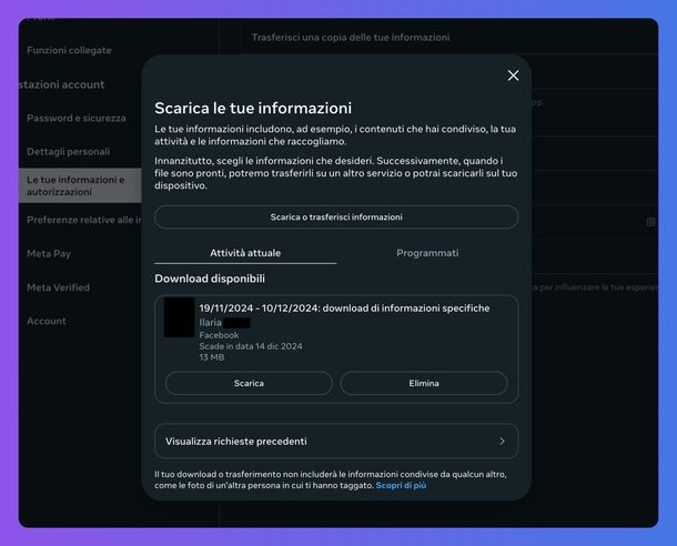 Recuperare vecchi post Facebook download
