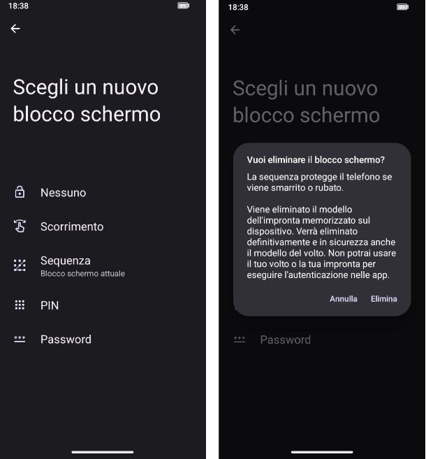 Come eliminare il PIN blocco schermo dal telefono Android
