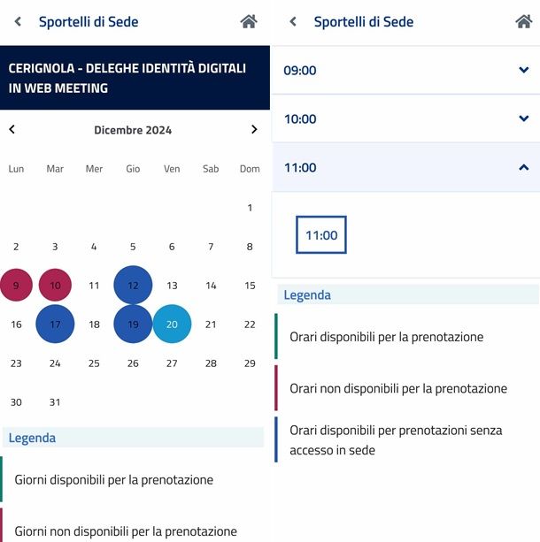 Come scegliere data e ora appuntamento INPS da app