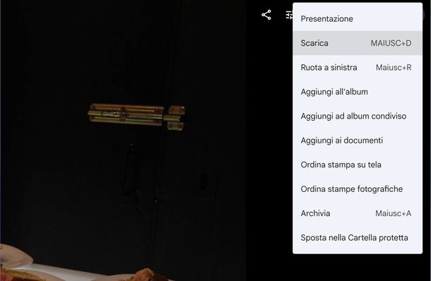 Passare foto da Google Foto a galleria PC