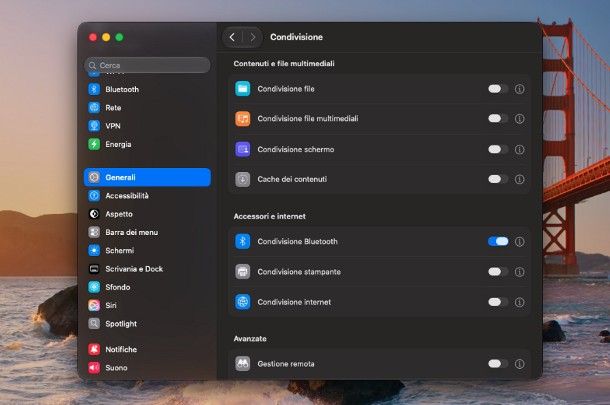 Come trasferire file da Android a Mac: Bluetooth
