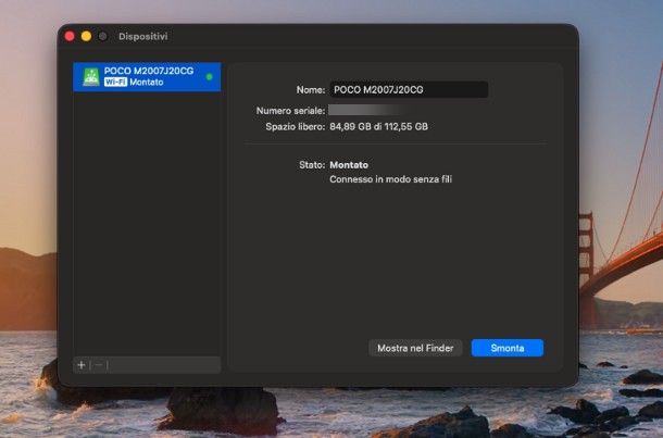 Come trasferire file da Android a Mac