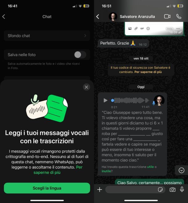 Come trascrivere vocali WhatsApp