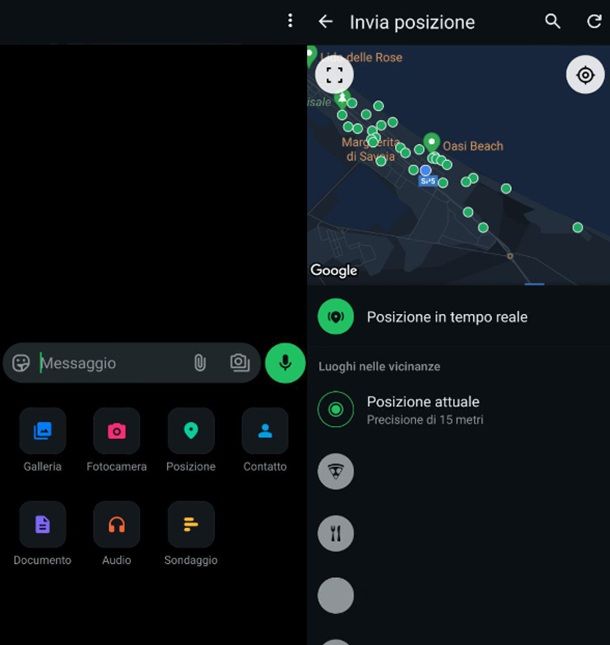 Come trovare la posizione di un cellulare tramite WhatsApp