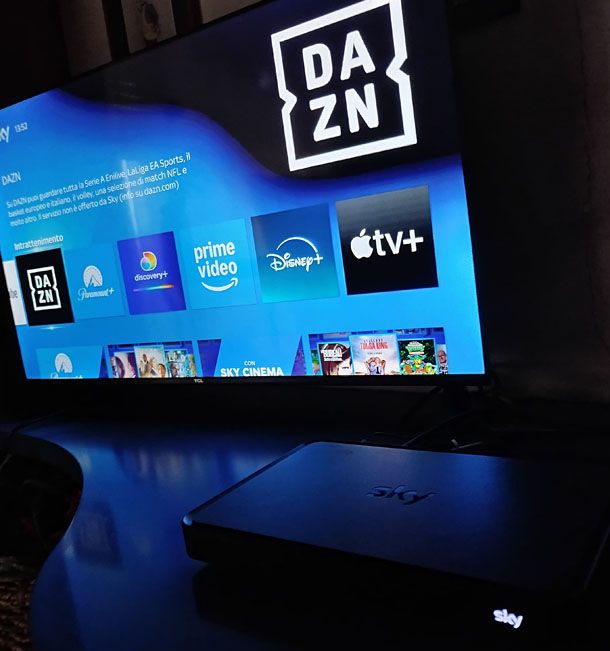 DAZN su Sky Q