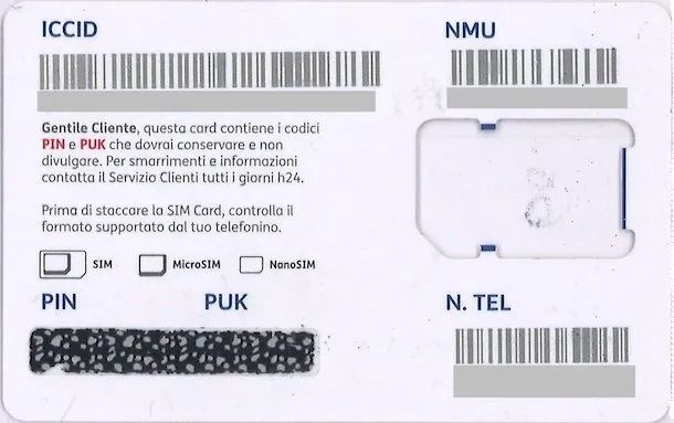 Codice PUK