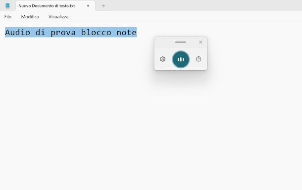 Dettatura su Windows