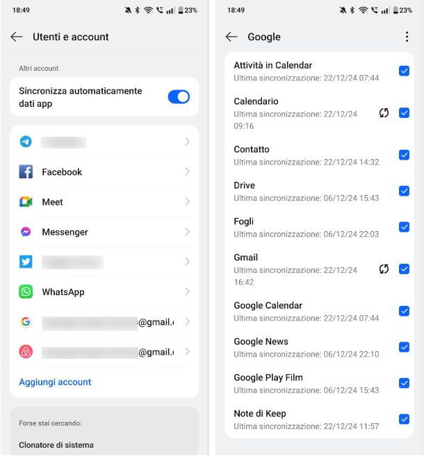 Come salvare i numeri di telefono sull'account Google