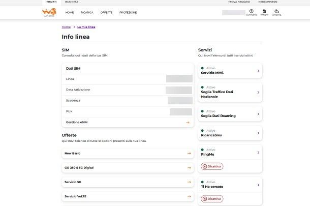 Come disattivare un'offerta dall'app WINDTRE o dal sito