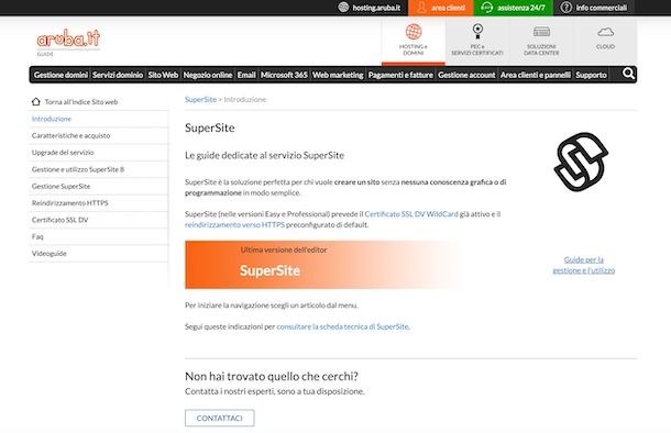 Aruba SuperSite info