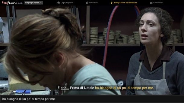 PlayPhrase trovare scena