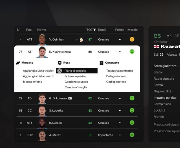 come vendere giocatori EA Sports FC 25