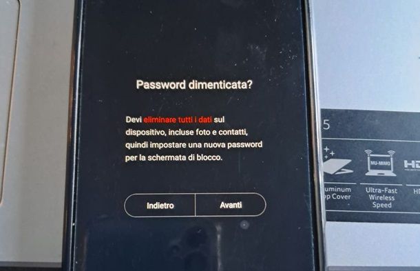blocco schermo