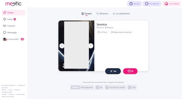 Come funziona sito Meetic