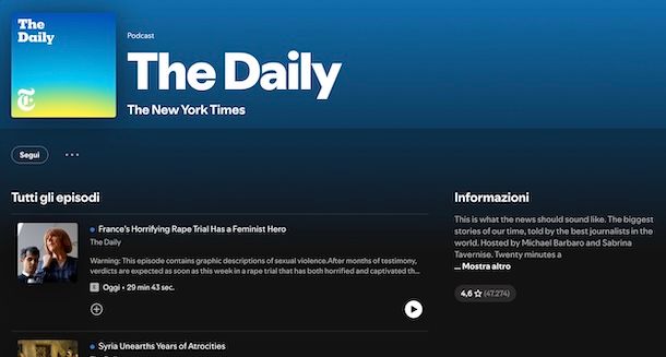 The Daily podcast