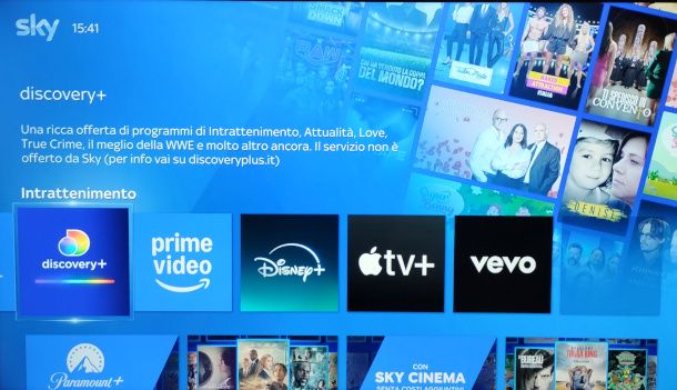 app Discovery+ su Sky