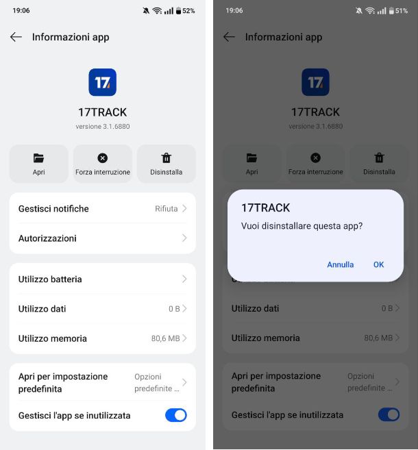 Come disinstallare app Android OPPO