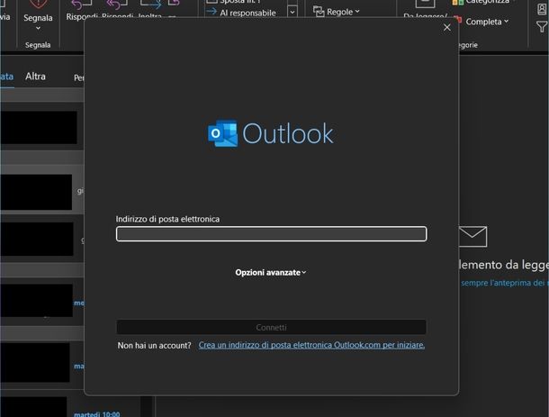 Impostare Gmail su Outlook classic Windows