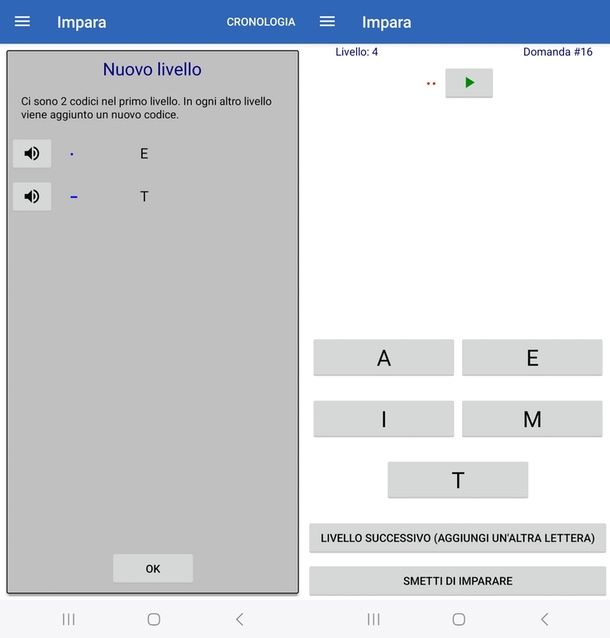app per imparare il codice Morse