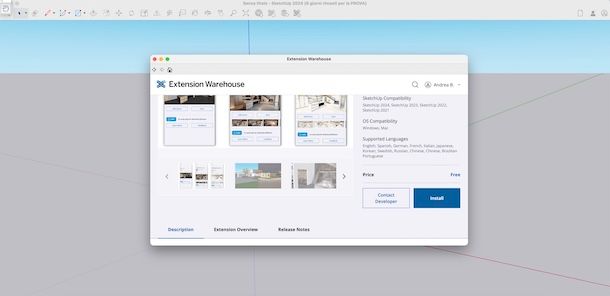 Scaricare plugin gratis su SketchUp