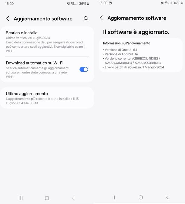 Come aggiornare Android facilmente Samsung