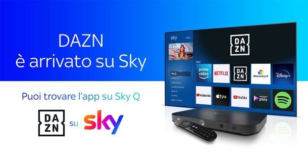 come vedere dazn su sky