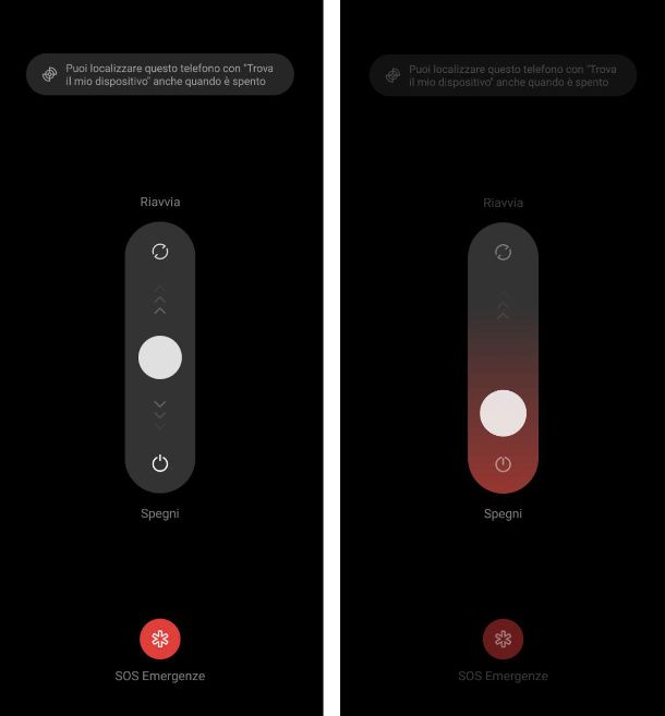 Come spegnere OPPO procedura standard
