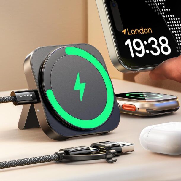 UGREEN MagFlow Caricatore Magnetico 2 In 1 Per IPhone E AirPods: Ricarica Wireless Veloce E Pratica!