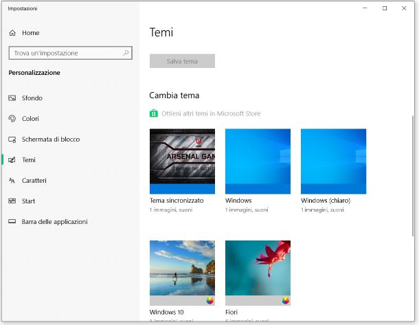 tema windows 10