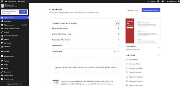 wordpress home