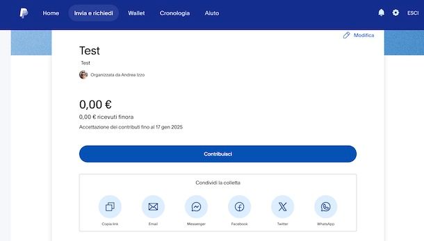 Colletta PayPal