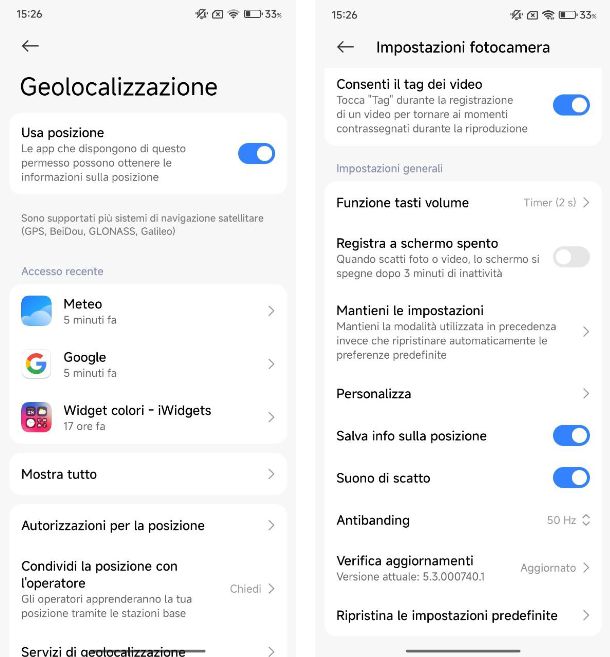 Come geotaggare le foto su Xiaomi
