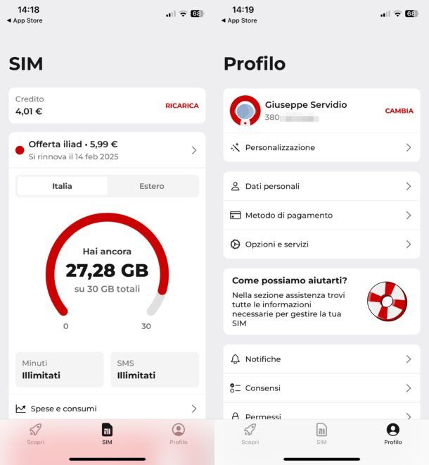 Scaricare app iliad
