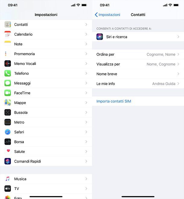 Come vedere se i contatti sono sulla SIM iPhone
