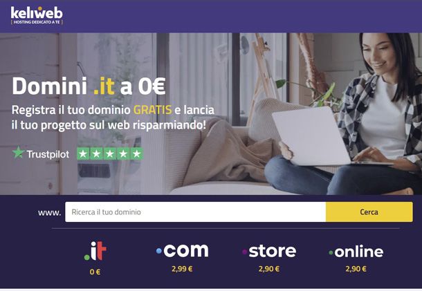Keliweb dominio .it gratis