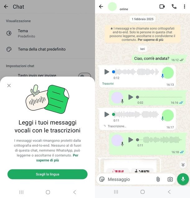 App per trascrivere audio WhatsApp