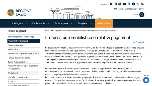 uffici tributari bollo auto