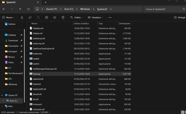 esplora file