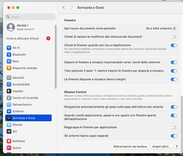 Come nascondere finestre attive