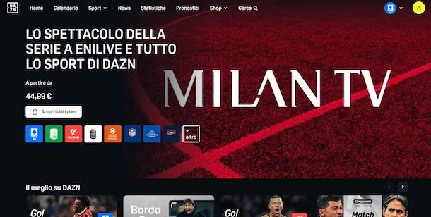 Milan TV su DAZN